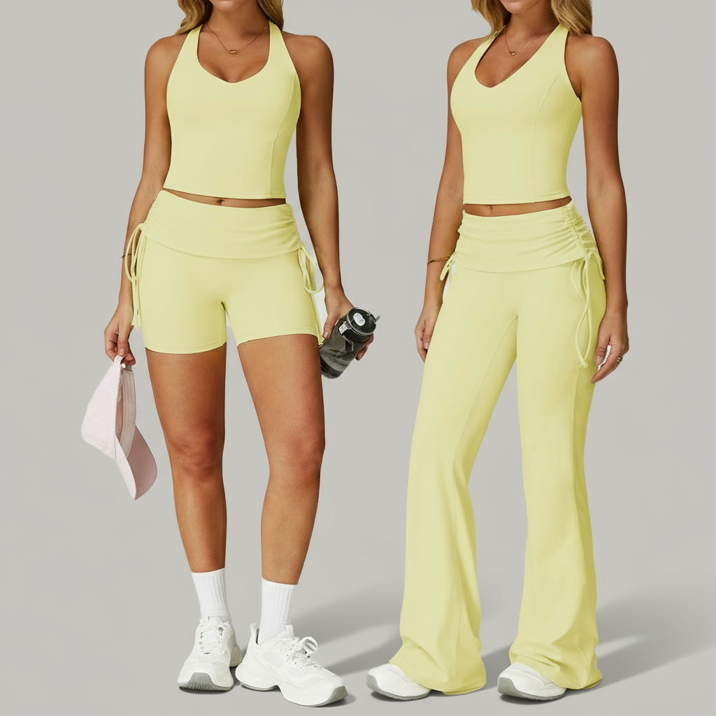 Ensemble Nude Sculptant à Taille Pliée