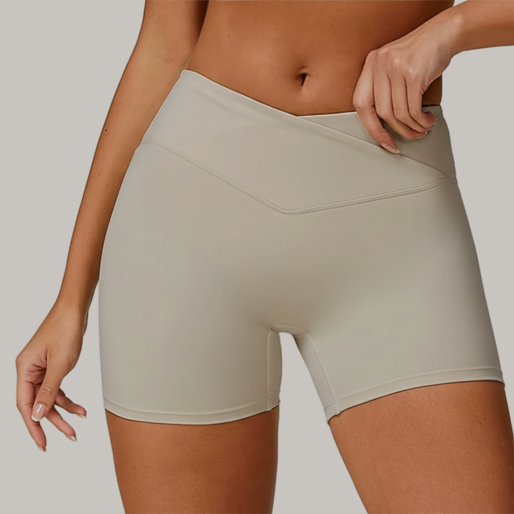 Short Taille Haute Croisé Sculptant