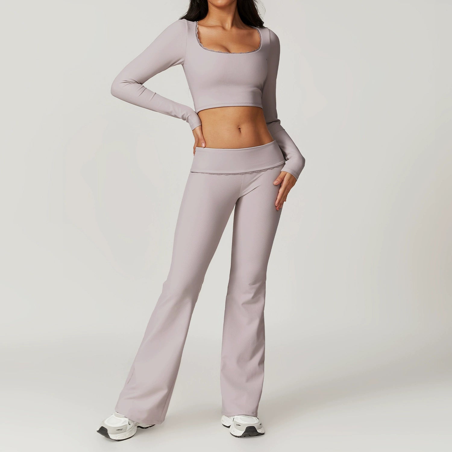 Ensemble Sculptant à Dos Dentelle