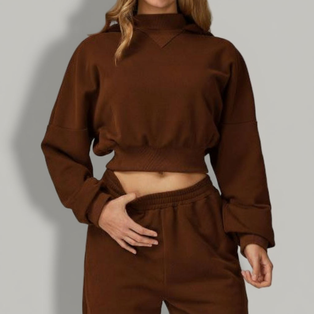 Sweatshirt à Capuche Loose et Cintré