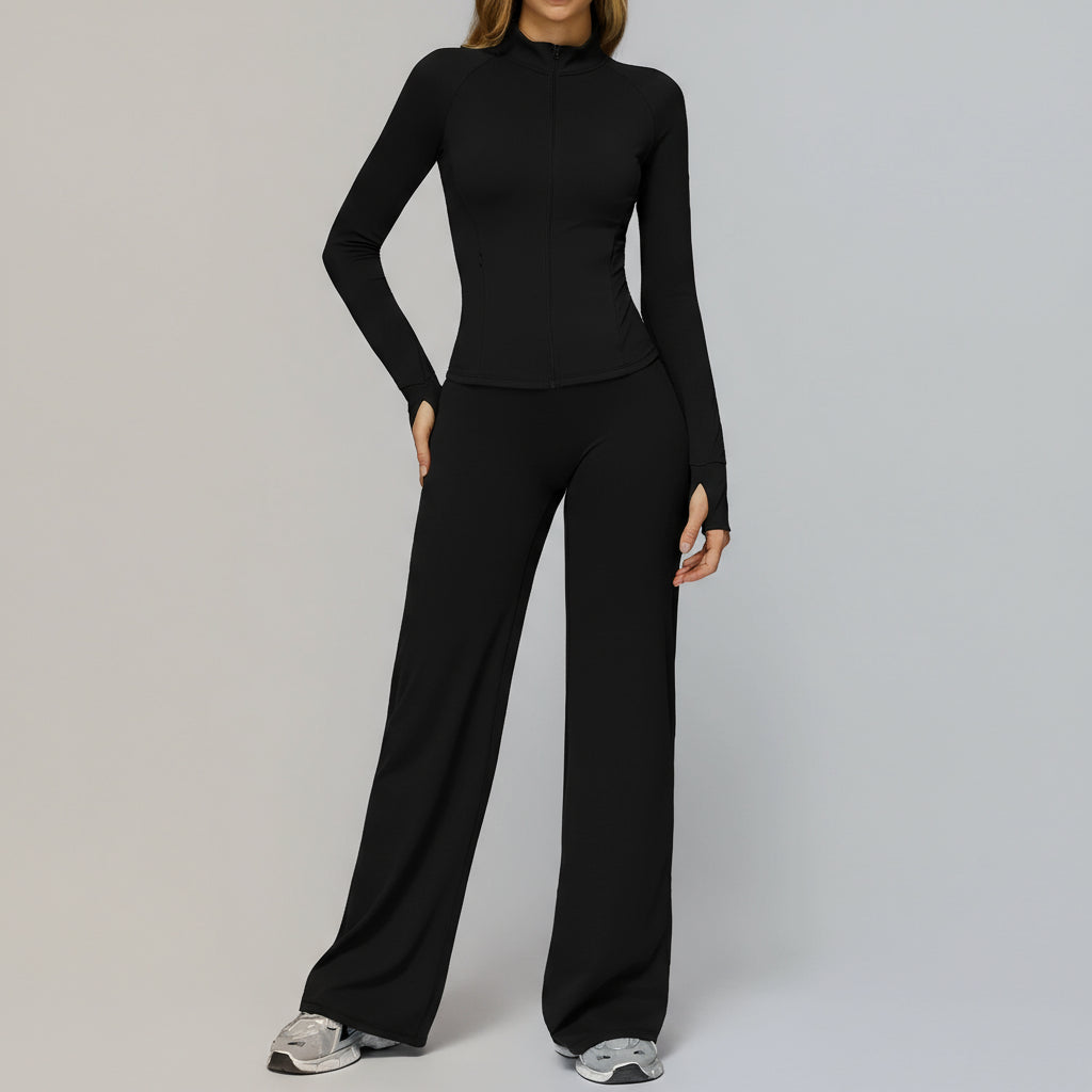 Ensemble Yoga Brushed à Manches Longues