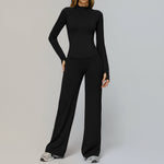 4510-2 jacket + 3127 wide-leg pants - high-end black