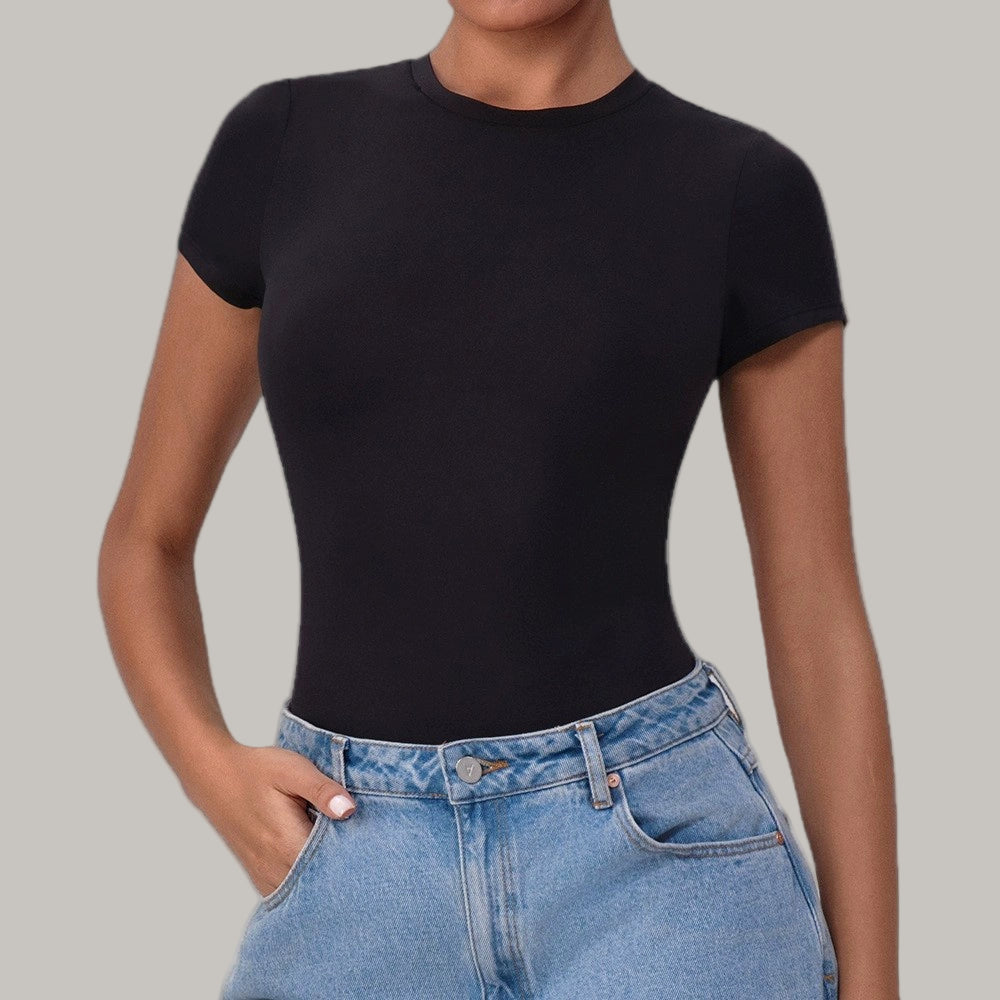 Body Seconde Peau à Manches Courtes