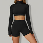 Long Sleeves + Shorts - Premium Black