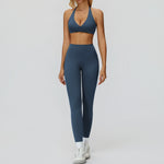 9308 Bra + 9308-1 Pants - Gray Blue
