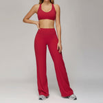 4510-1 Bra + 3127 Wide-leg Pants - Lava Red