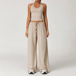 Vest + Trousers - Linen color