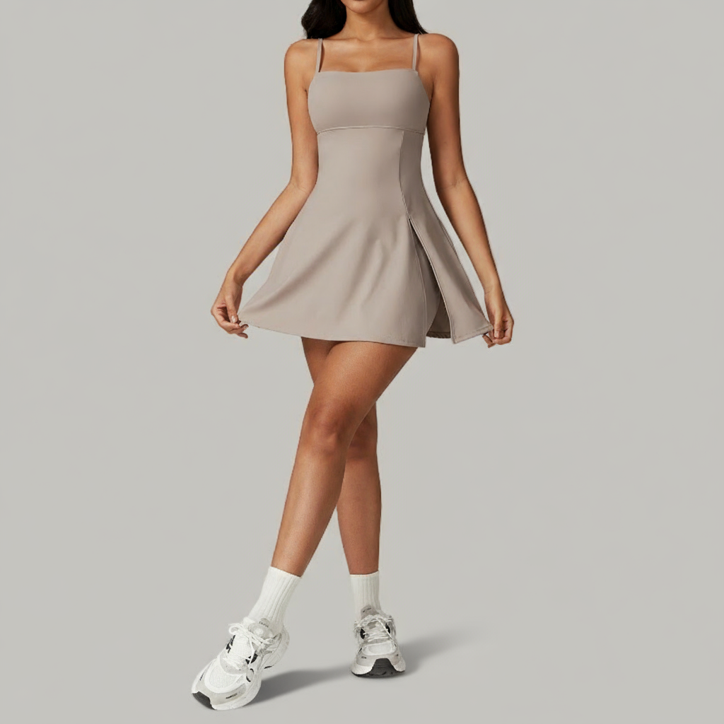Robe Active Dos Croisé avec Short Intégré