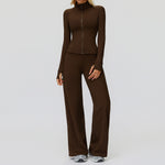 5502 jacket + 5502-2 wide-leg pants - burnt tea coffee