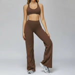 4510-1 Bra + 3127 Wide-leg Pants - Chocolate