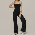 3127 vest + 3127 wide-leg pants - high-end black