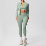 three-piece set - basil green