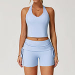 3055 vest + 3055 shorts - sky gray blue