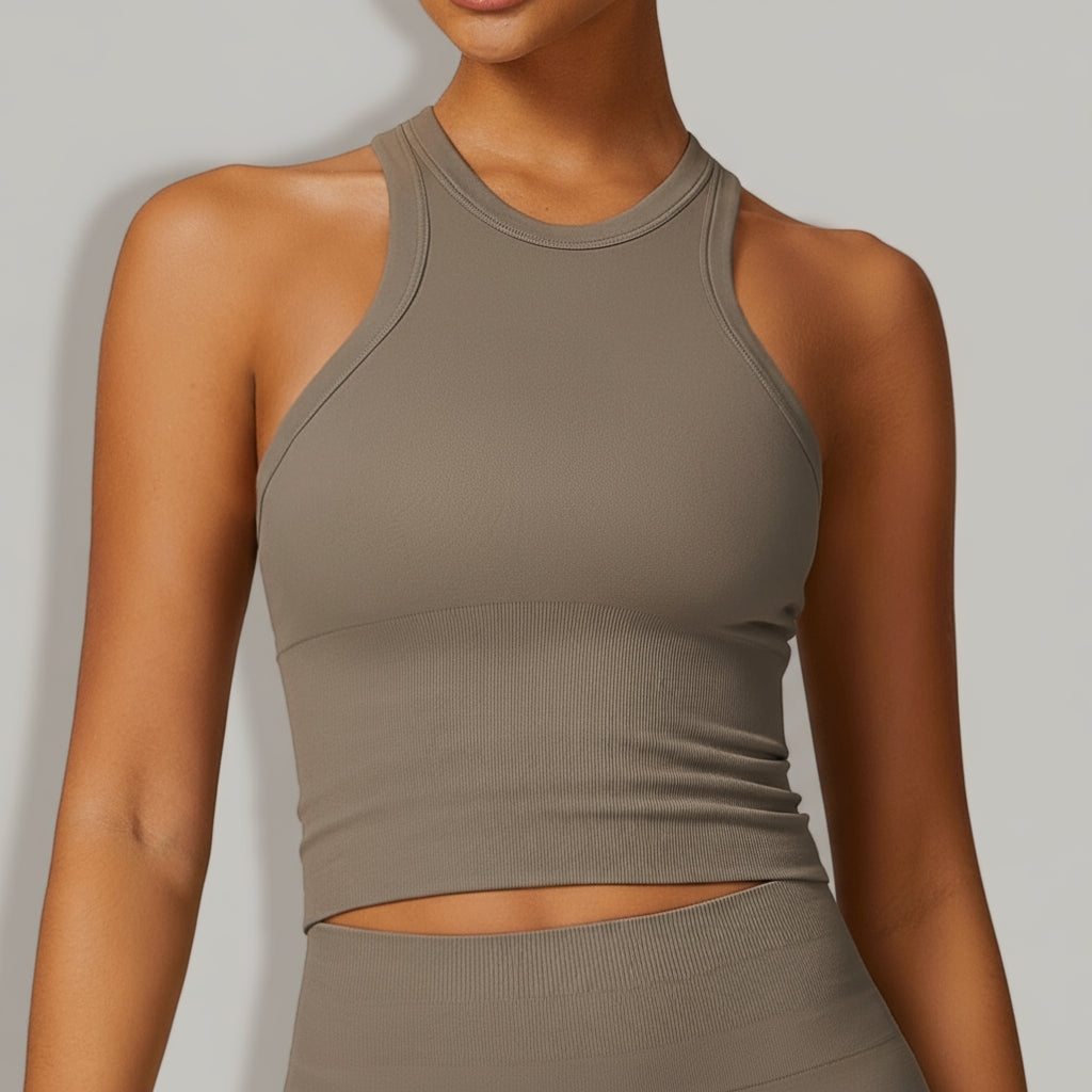 Brassière Longue Seamless à Dos Nageur