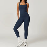 Vest + trousers badge blue