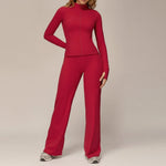 4510-2 jacket + 3127 wide-leg pants - lava red