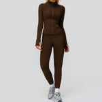 5502 jacket + 5502-1 trousers - Jiaocha coffee
