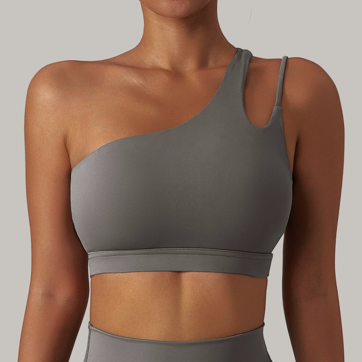Brassière Sport Une-Epaule à Maintien Optimal