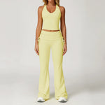 3055 vest + 3055 bell bottoms - young shoots yellow