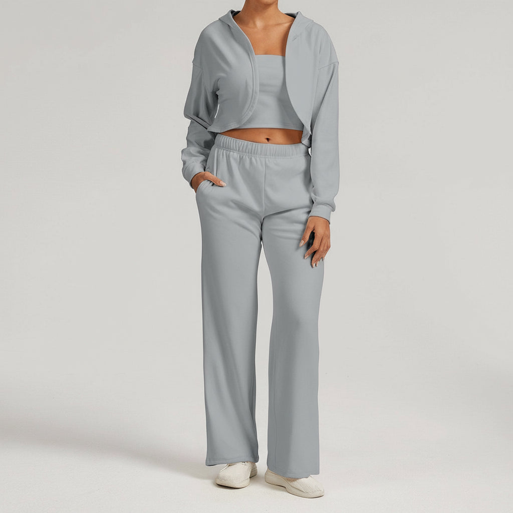 Sweat à Manches Longues en Velours Allemand