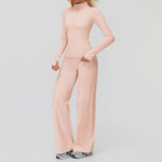 5502 jacket + 5502-2 wide-leg pants - nude pink