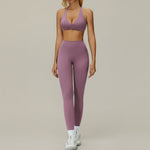 9308 bra + 9308-1 trousers - medium gray purple