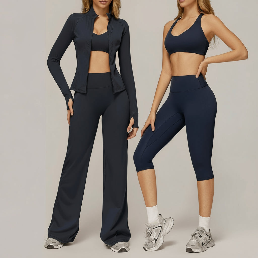 Ensemble Yoga Brushed à Manches Longues